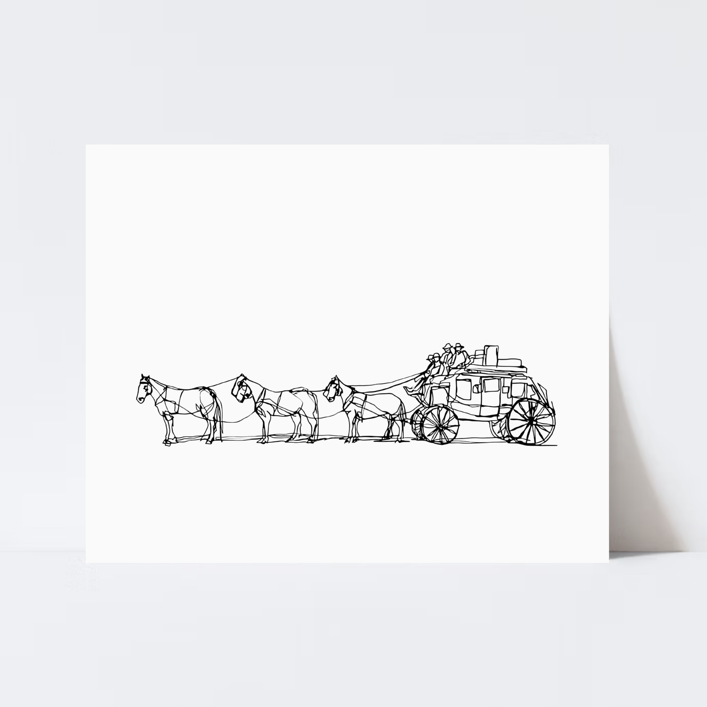 “Mule Train” Print