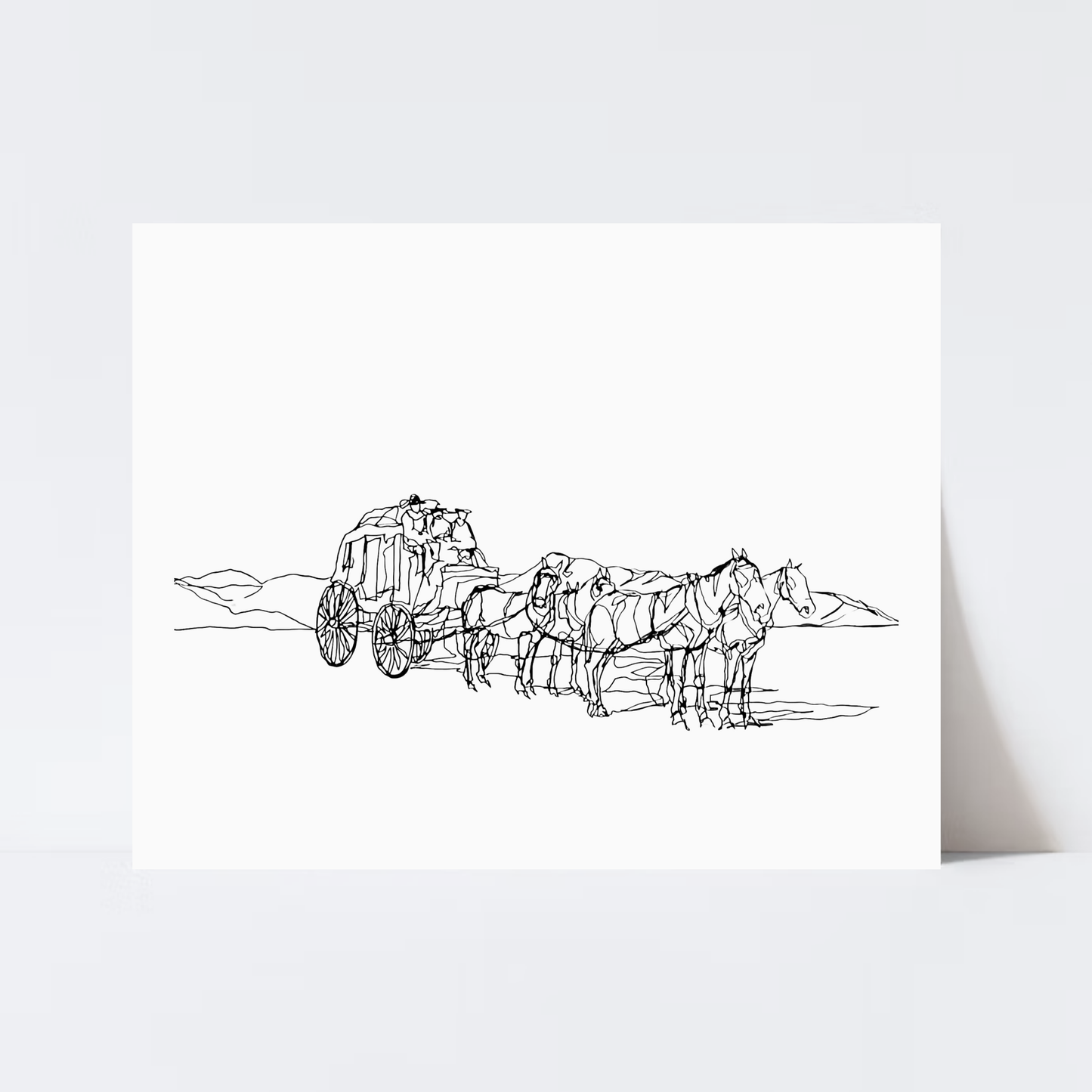 “Rawhide” Print