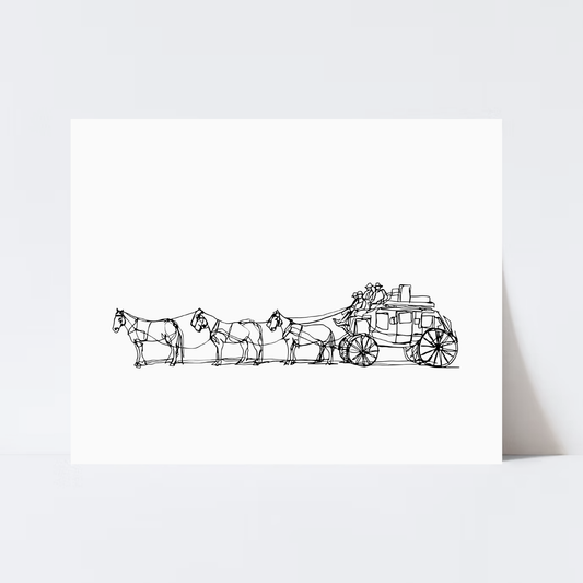 “Mule Train” Print