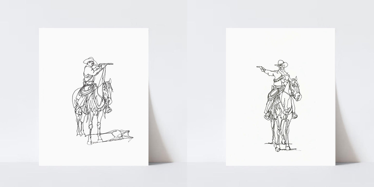 “Henry and Sam” Print pair